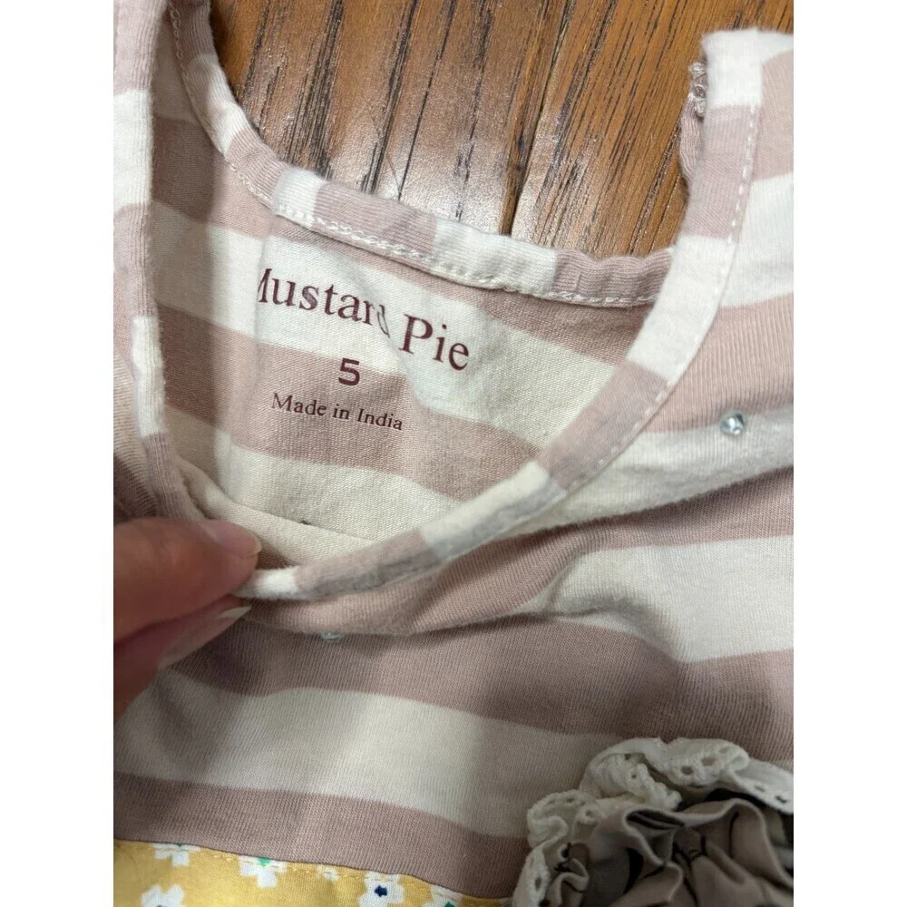 Mustard Pie boutique girls size 5 tiered ruffle Tiered dress whimsy